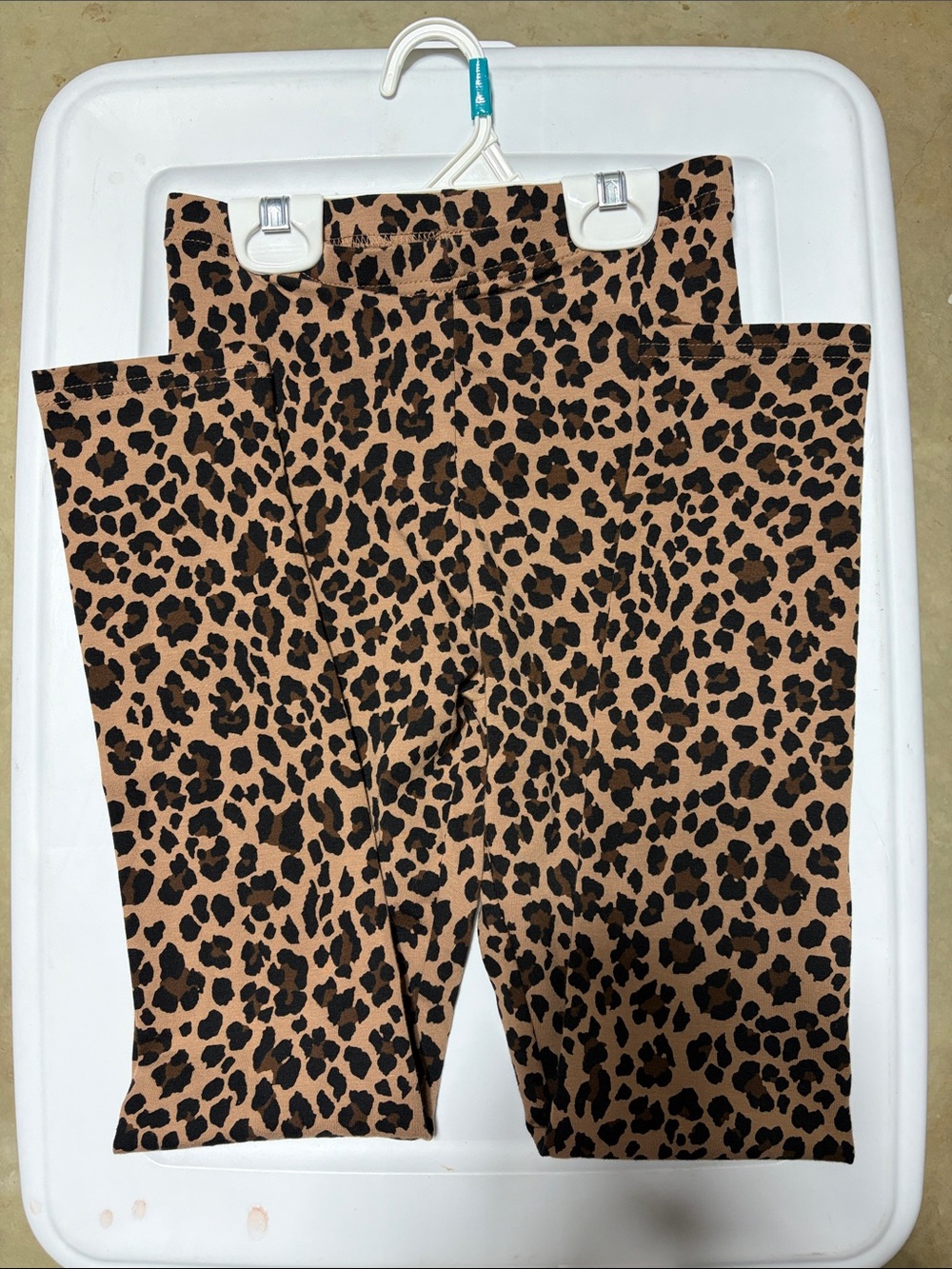 Old Navy Leopard Print Girls' Leggings - Brown/Black - New With Tags